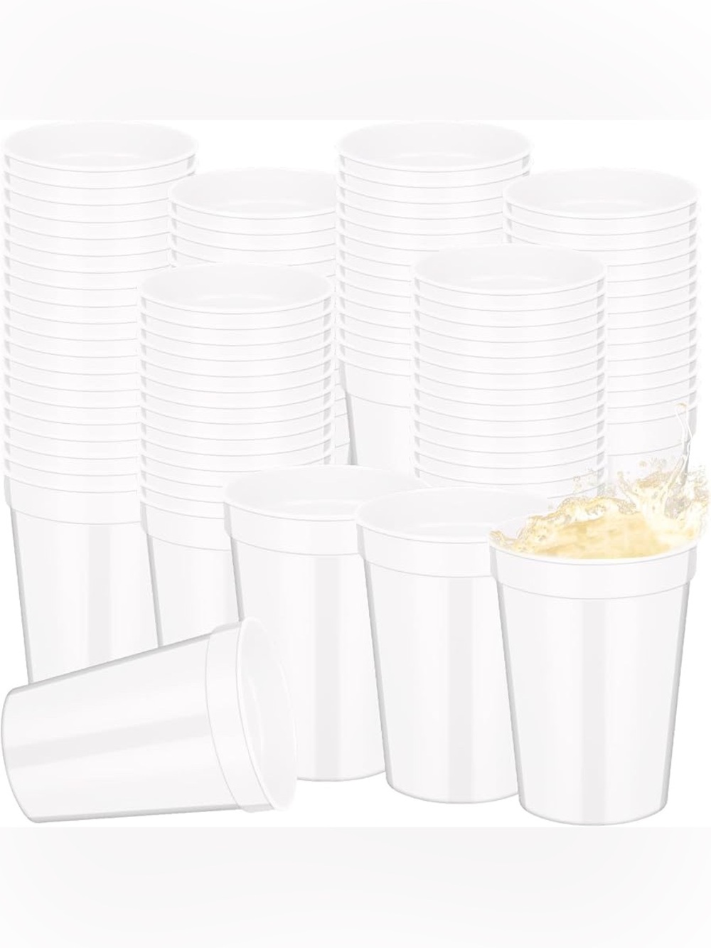 Domensi 60 Pcs 12 oz Plastic Stadium Cups Bulk Plastic
Stadium Cups Reusable Bla